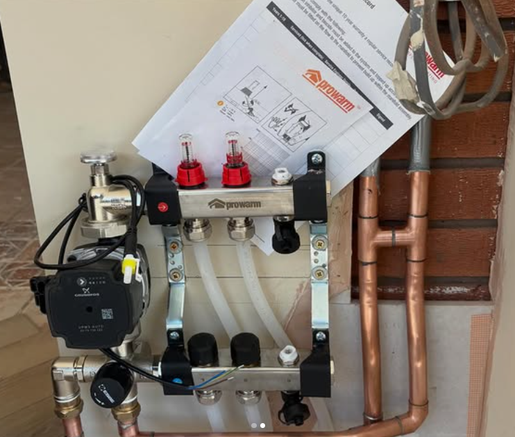 Work photograph supplied by Sandstone Heating Services