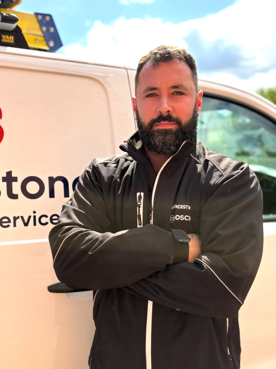 Oliver Cox, owner of Sandstone Heating Services Ltd